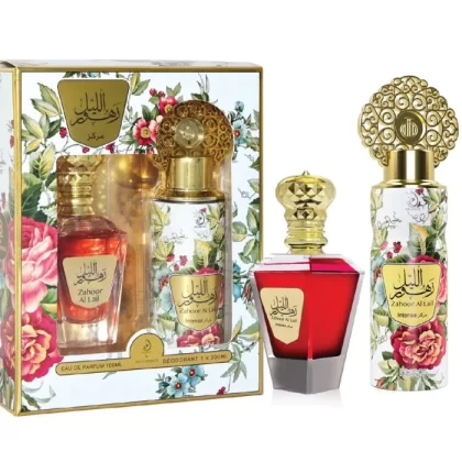 Coffret Parfum d'Orient - Zahoor Al Layl White edition - My Perfumes Dubaï - eau de parfum 100ml & brume corps 200ml