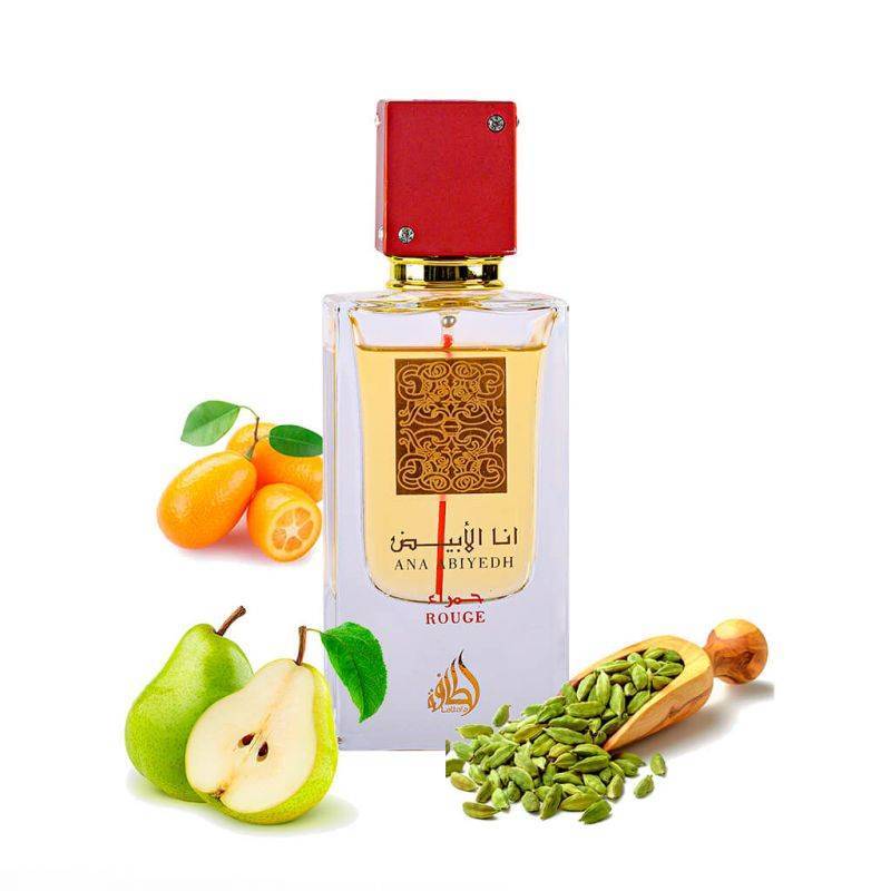 Ana Abiyedh – Rouge – Lattafa – Eau de parfum Dubaî Luxury – 60ml