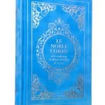 Coran velours bleu ciel