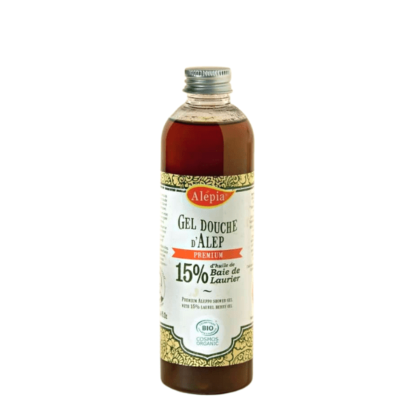 Gel douche d'Alep premium 15% laurier - Alépia