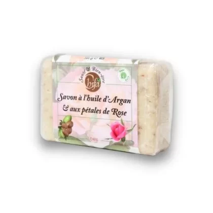 Savon à l'huile d'argan et aux pétales de Rose - Chifa
