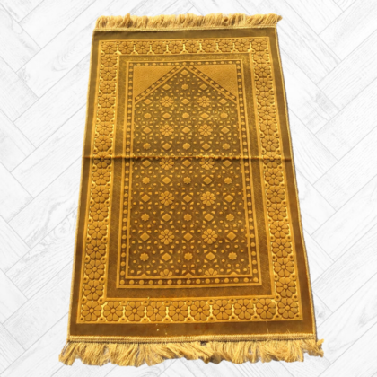 Tapis de Prière doux Flocon luxe Gold ( import turquie)