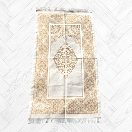 Tapis de Prière Turquie modèle Izmir Blanc gold