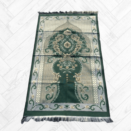 Tapis de Prière modèle Usman import Turquie Vert