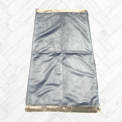 Tapis de Prière type Ottoman unicolore gris clair (argent )import Turquie