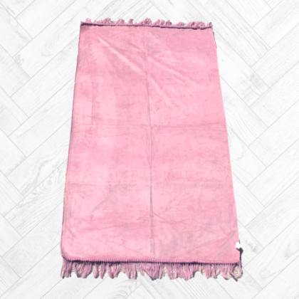 Tapis de Prière type velours fin rose