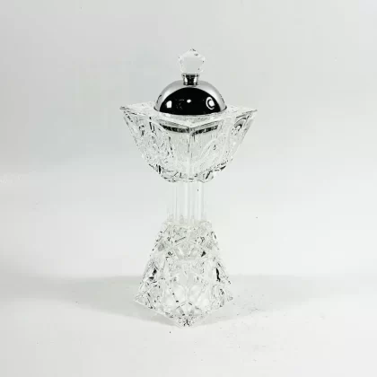 Encensoir style Oriental en verre - taille 17 cm
