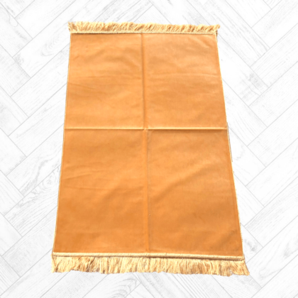Tapis de Prière doux velours de luxe import Turquie Jaune