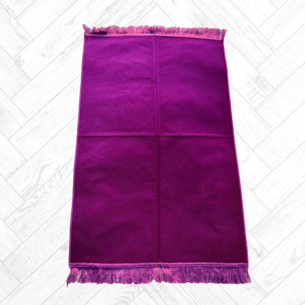 Tapis de Prière doux velours de luxe import Turquie violet