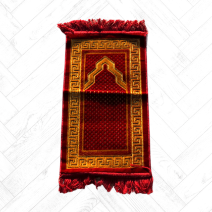 Mini Tapis Prière - Rouge et Or