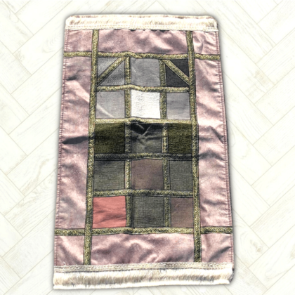 Tapis Prière Enfants - Ottoman - Carreaux Beige style cuir