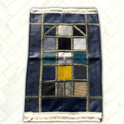 Tapis Prière Enfants - Ottoman - Carreaux Bleu nuit 2