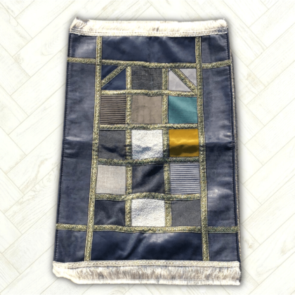 Tapis Prière Enfants - Ottoman - Carreaux Bleu nuit
