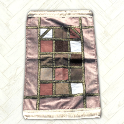Tapis Prière Enfants - Ottoman - Carreaux Gris