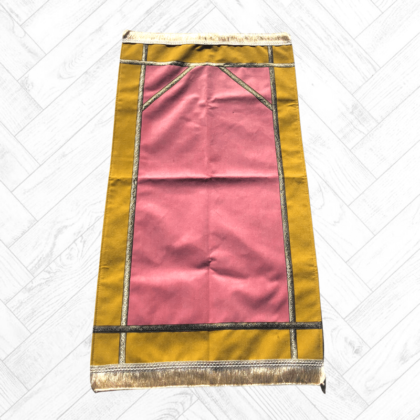 Tapis de Prière Ottoman Bicolore Rose Jaune - import Turquie