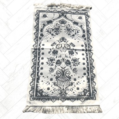 Tapis de Prière modèle Casablanca (import turquie ) blanc