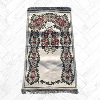 Tapis de Prière modèle Sana Aden Turquie Gris clair
