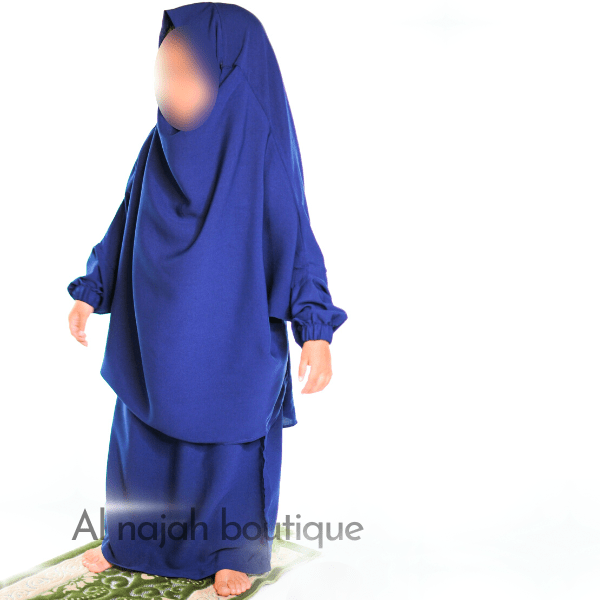 Jilbab fillette Na3im Bleu Nuit