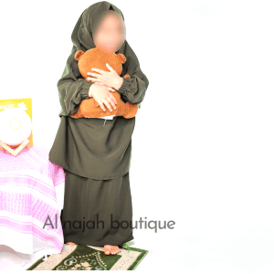 Jilbab fillette Na3im Kaki