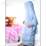 Jilbab fillette Na3im couleur Bleu Clair