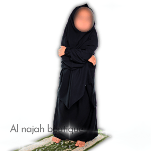 Jilbab fillette Na3im couleur Noir