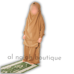 Jilbab fillette Na3im couleur Camel