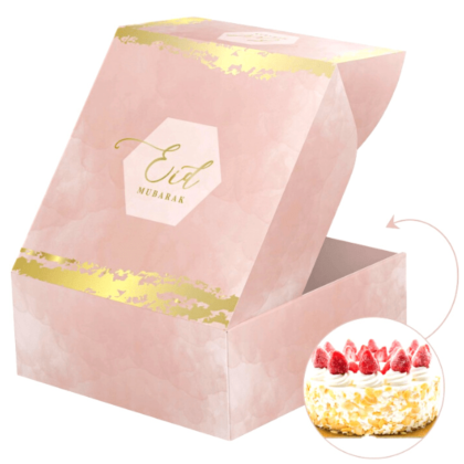 Boite a Gateau Cake Eid Mubarak - Rose Pale