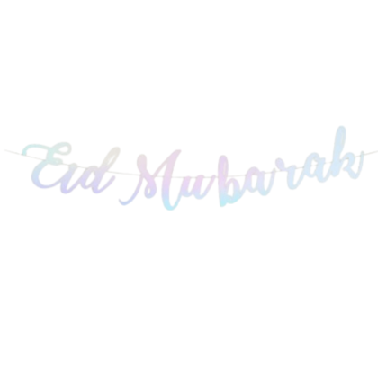 Guirlande Décorative Plates Eid Mubarak - Arc en Ciel