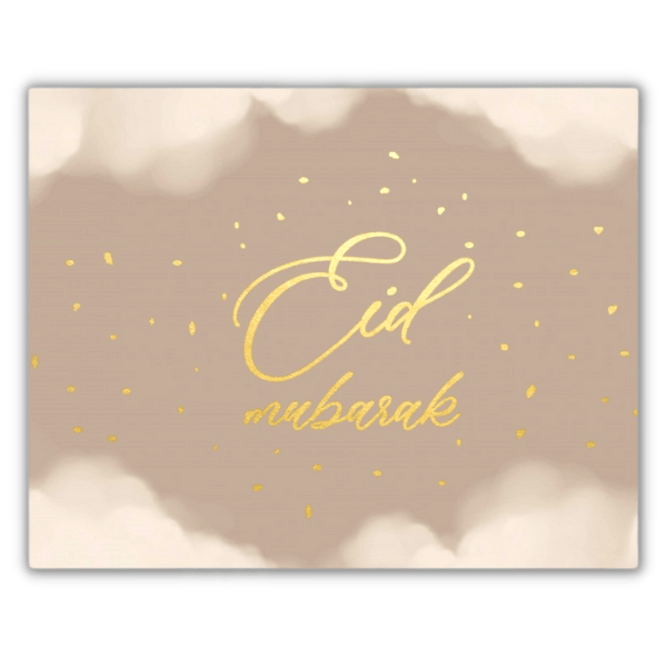 Kit Sets de Table - Eid Mubarak - Gris et Or