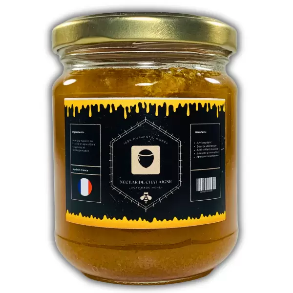 Miel de Châtaignier du Massif des Vosges - en Pot 250g